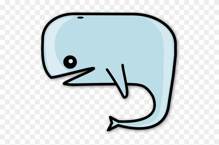 Blue Whale - Sad Whale Clip Art - Png Download