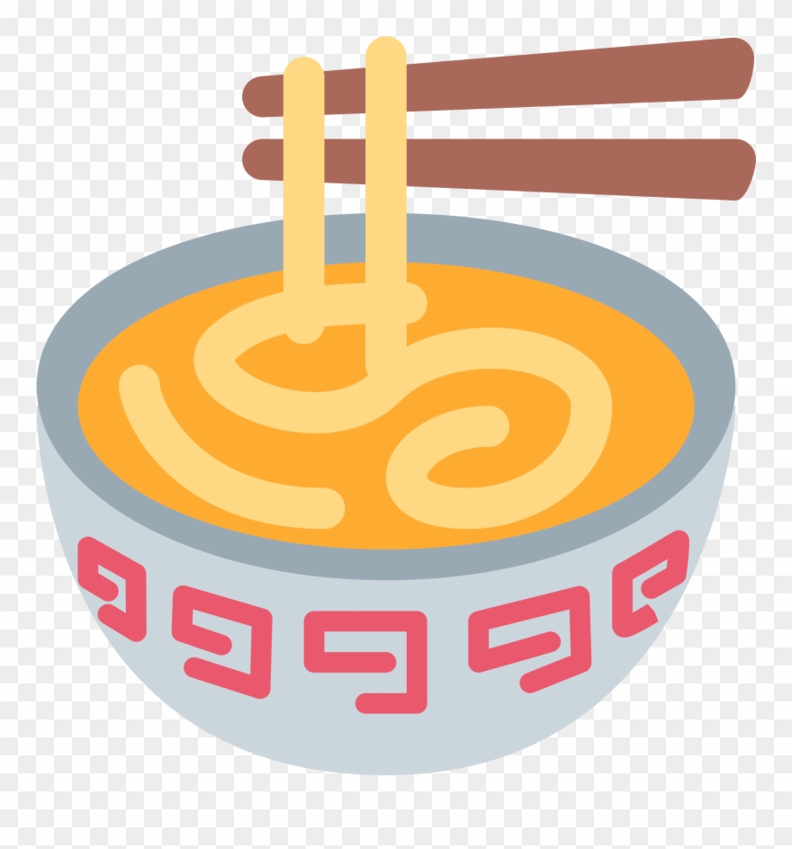 Noodle Clipart Bowl Noodle - Ramen Emoji - Png Download