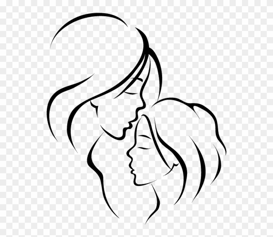 Parent As Patient - Drawing Of Mother And Daughter Clipart