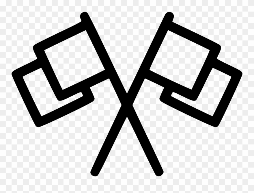 Flag Finish Png Icon - くま さん の イラスト Clipart