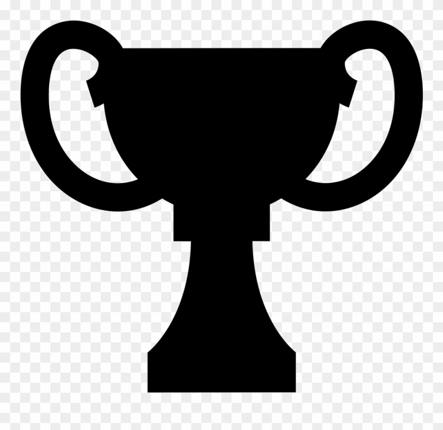 Black Of Trophy Cup - Award Clipart Black - Png Download