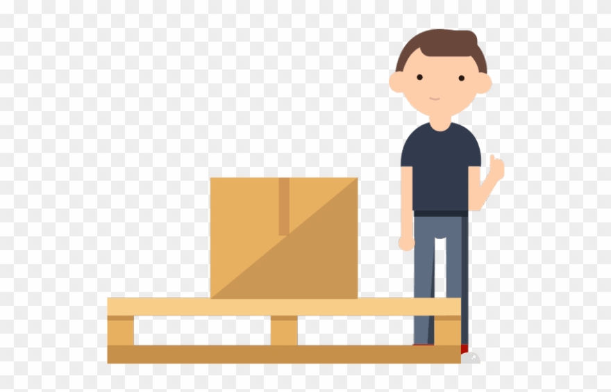Palette Clipart Shipping Box - Cartoon - Png Download