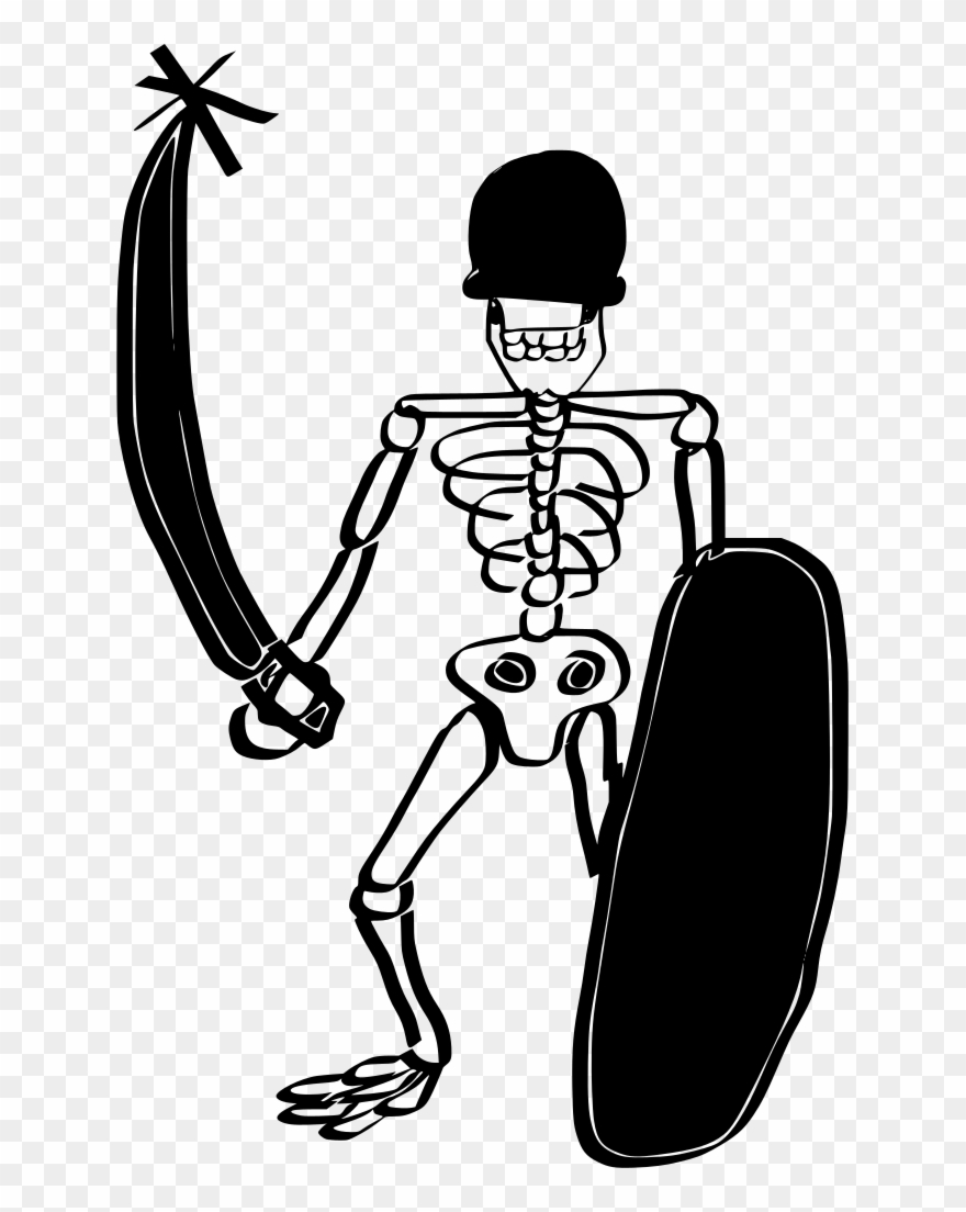 Download Png - Drawings Skull Bones Clipart