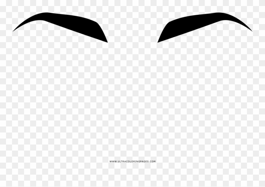 Eyebrows Coloring Page Clipart