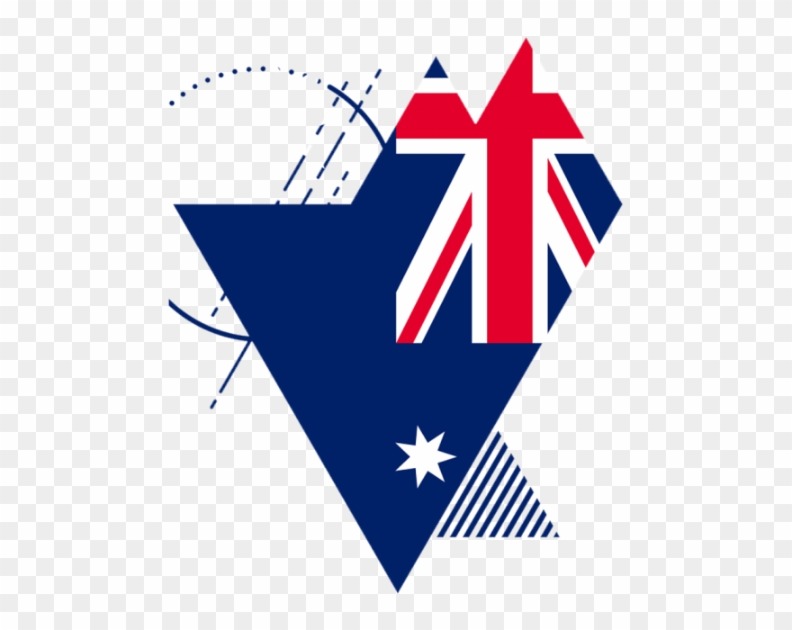 Heart Shape Australia Flag Png - Graphic Design Clipart