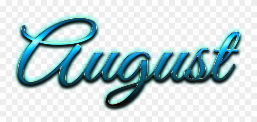 August Italic Logo Png - Graphic Design Clipart