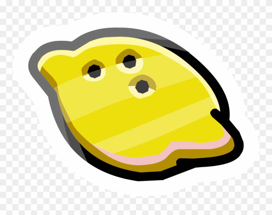 Lemon Pin - Club Penguin Lemon Clipart