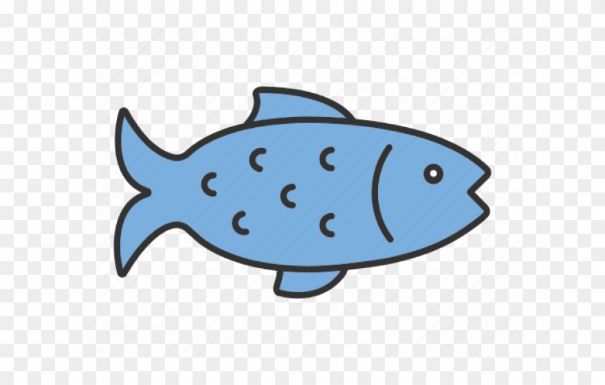 Salmon Clipart Blue Food - Png Download