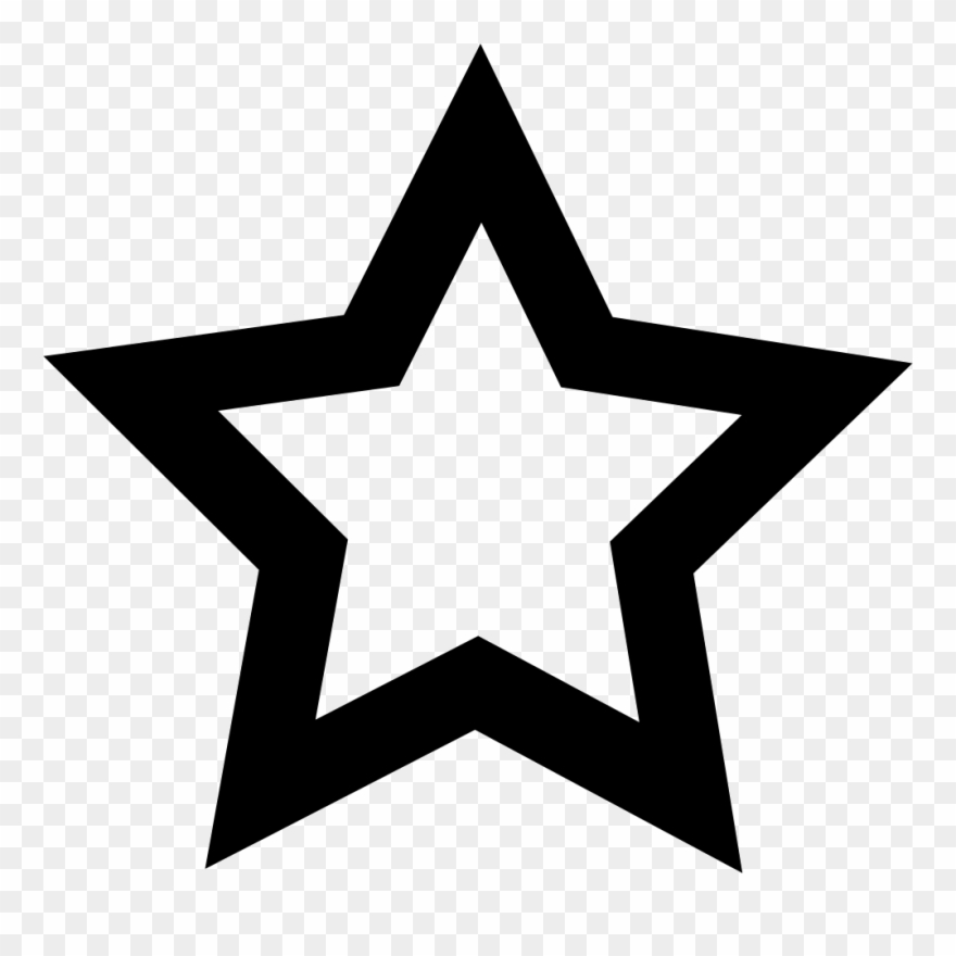 Line Star Comments - Star Outline Svg Clipart