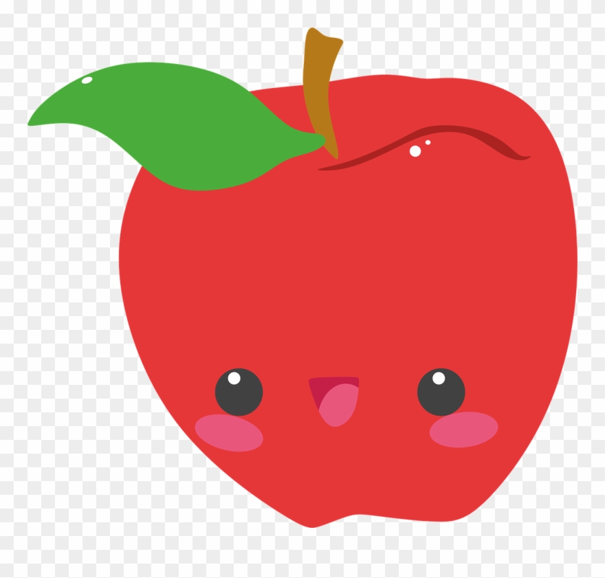 Cute Apple Cartoon Png Clipart