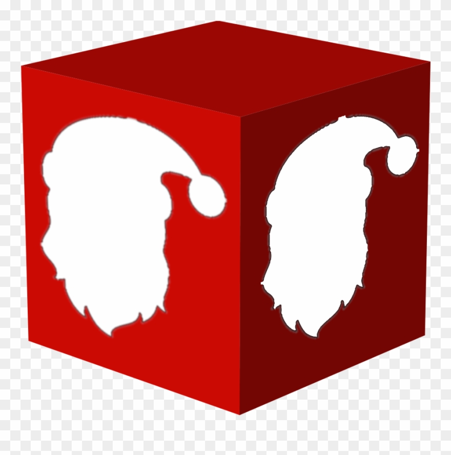 Cropped Santa Cube Logo Transparrent 1 - Illustration Clipart