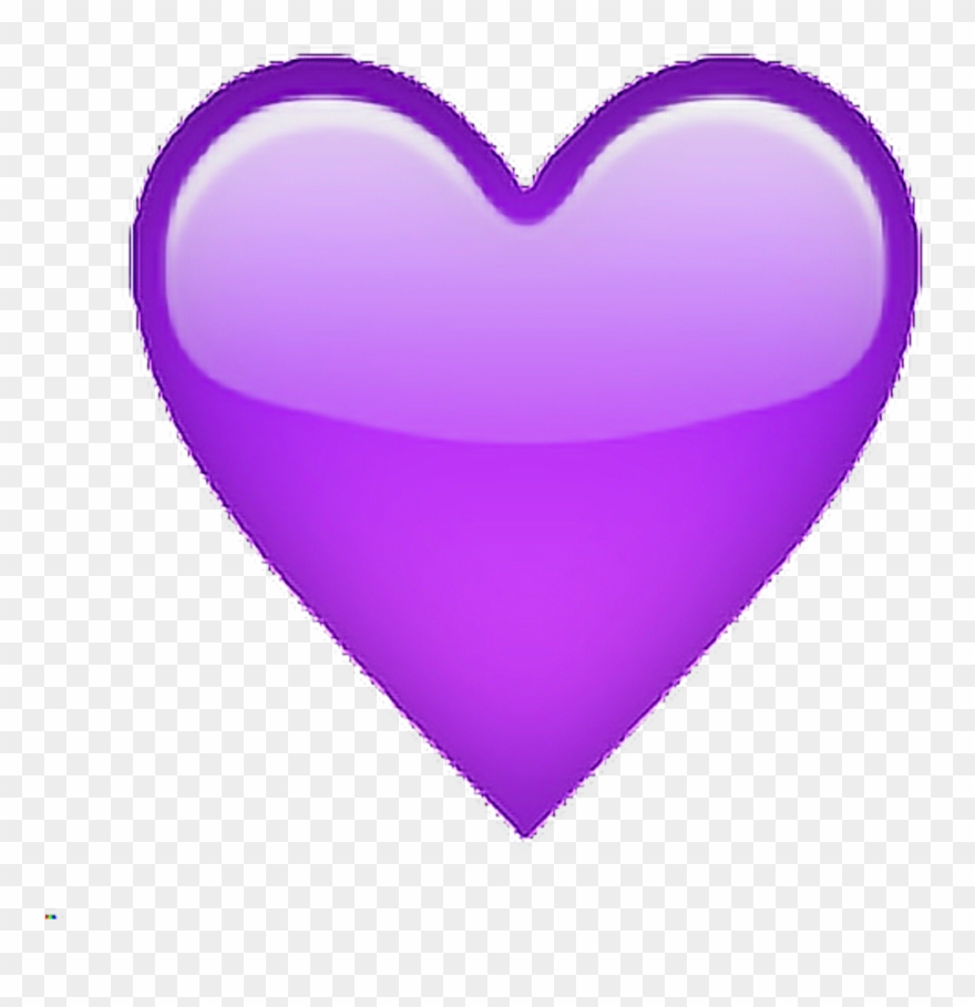 Purple Violet Tumblr Heart Emoji Sticker By Ire - Heart Clipart