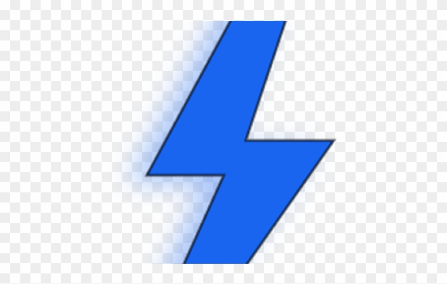 Power Rangers Clipart Lightning Bolt - Majorelle Blue - Png Download