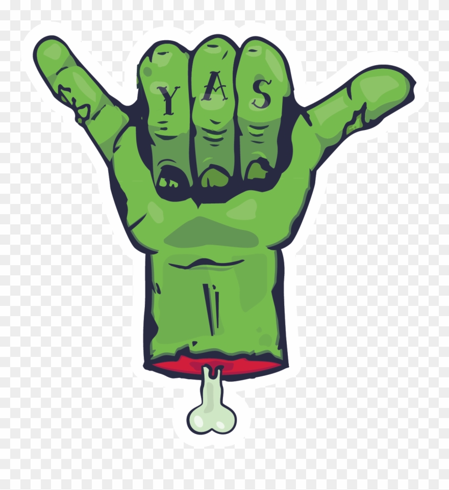 Personal Development - Zombie Sticker - Illustration Clipart