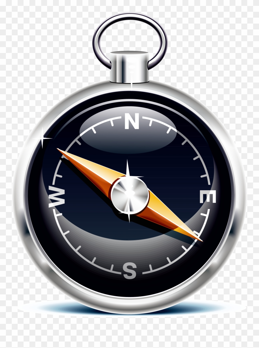 North Art Technology Hand - Magnetic Compass Clipart - Png Download