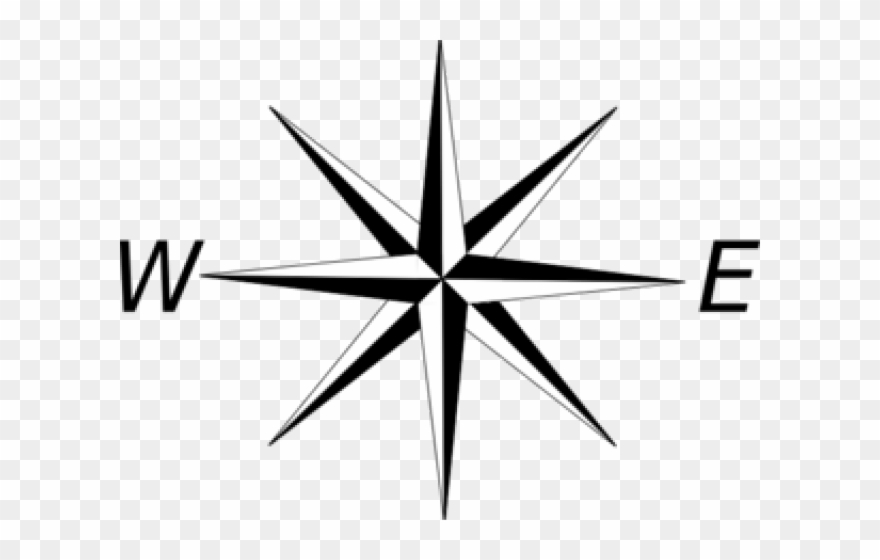 Compass Clipart Vector - Transparent Transparent Background Compass Clipart - Png Download