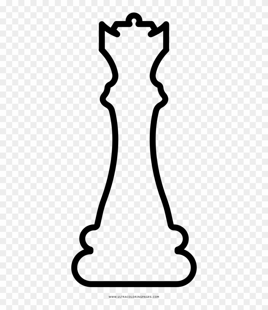 Chess Coloring Page - Line Art Clipart