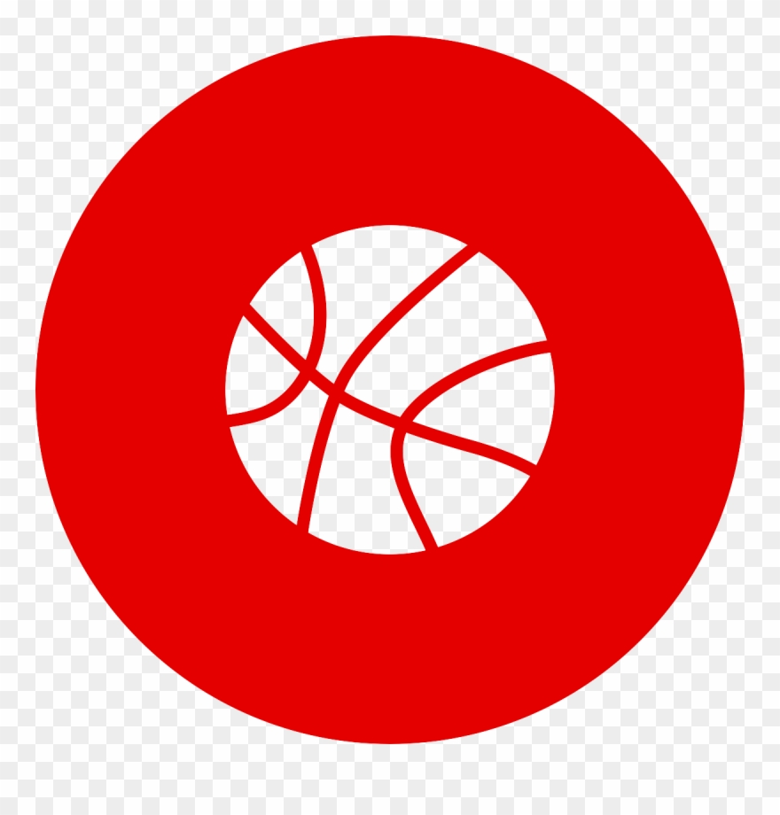Sports - Twitter Logo Red Circle Clipart
