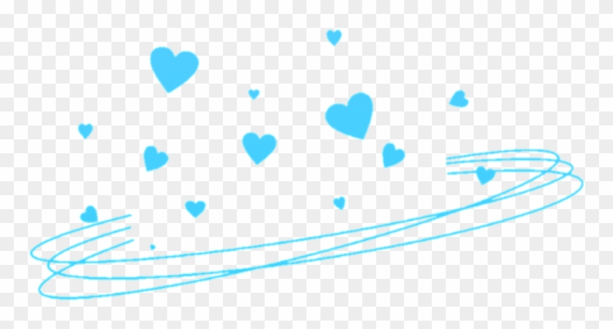 Ftestickers Halo Crown Heartcrown Tumblr Blue Png Transparent - Illustration Clipart