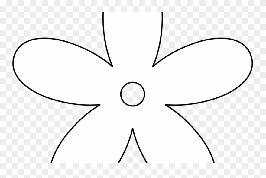 Flower Black And White Flowers Clip Art Black And White - Png Download