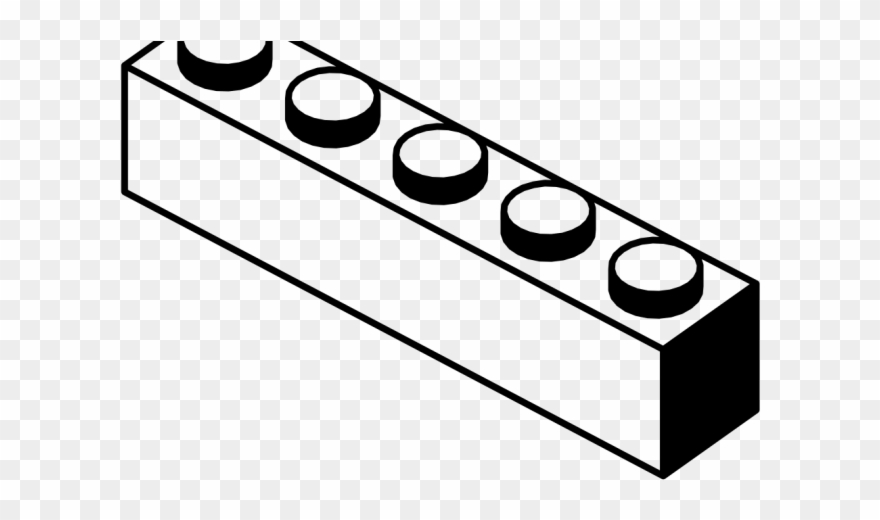 Brick Clipart Coloring - Lego Blocks Coloring Pages - Png Download