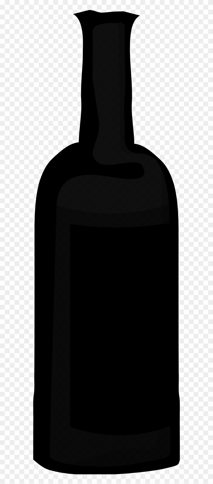 Alcohol Bottle Clip Art - Glass Bottle - Png Download