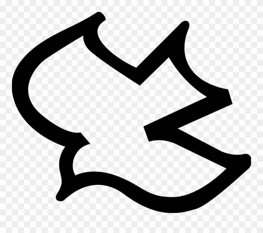 Liberty Black Dove Logo Clipart