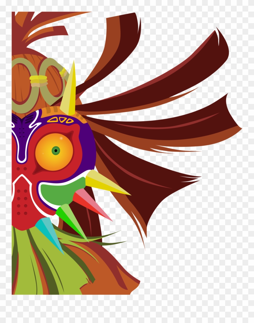 Firedragonmatty 135 5 Skull Kid Close Up Vector - Skull Kid Majora's Mask Png Clipart
