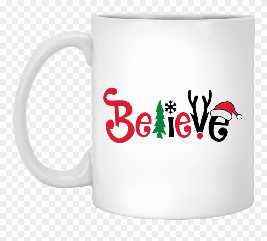 Believe Christmas Coffee Mug - Beer Stein Clipart