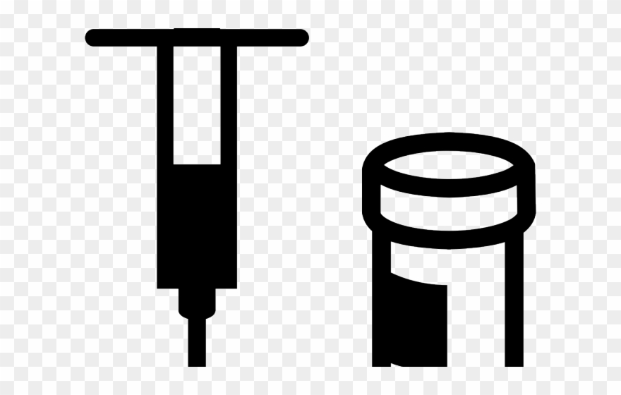 Syringe Clipart Pill Container - Vaccine Icon - Png Download