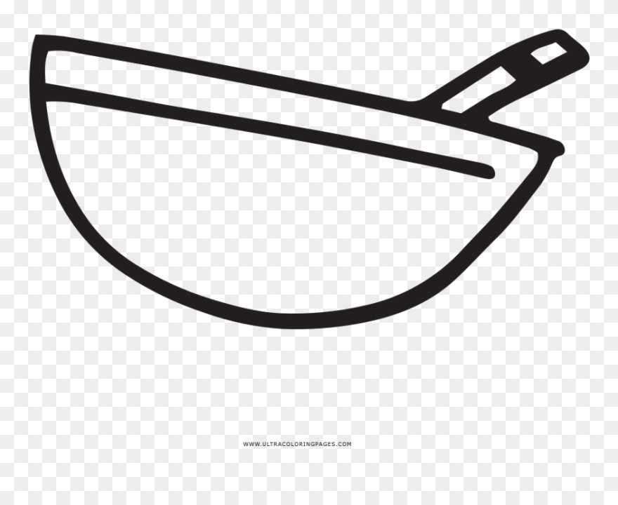 Mixing Bowl Coloring Page - Line Art Clipart
