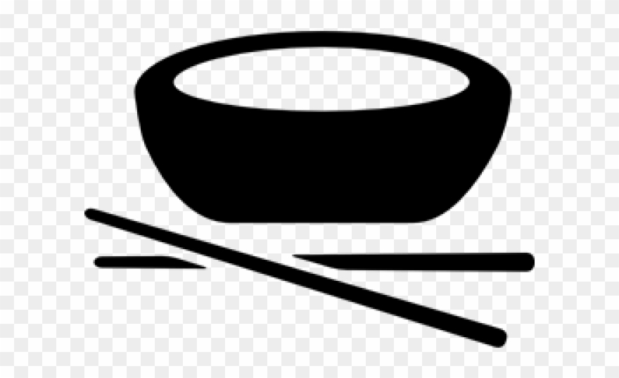 Chopsticks Clipart Bowl - Png Download