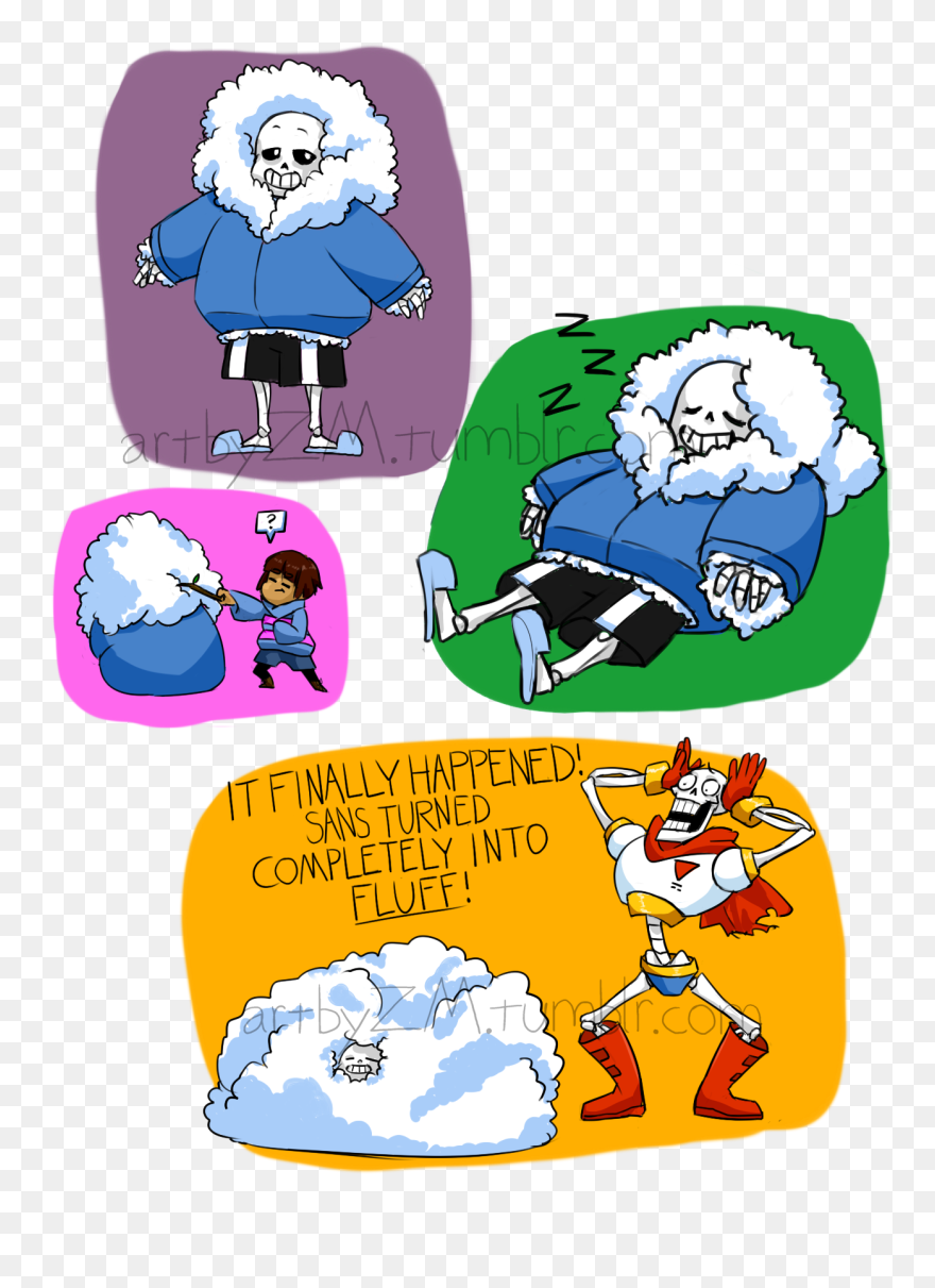 Is Sans Coat Really This Fluffy No - Cartoon Clipart