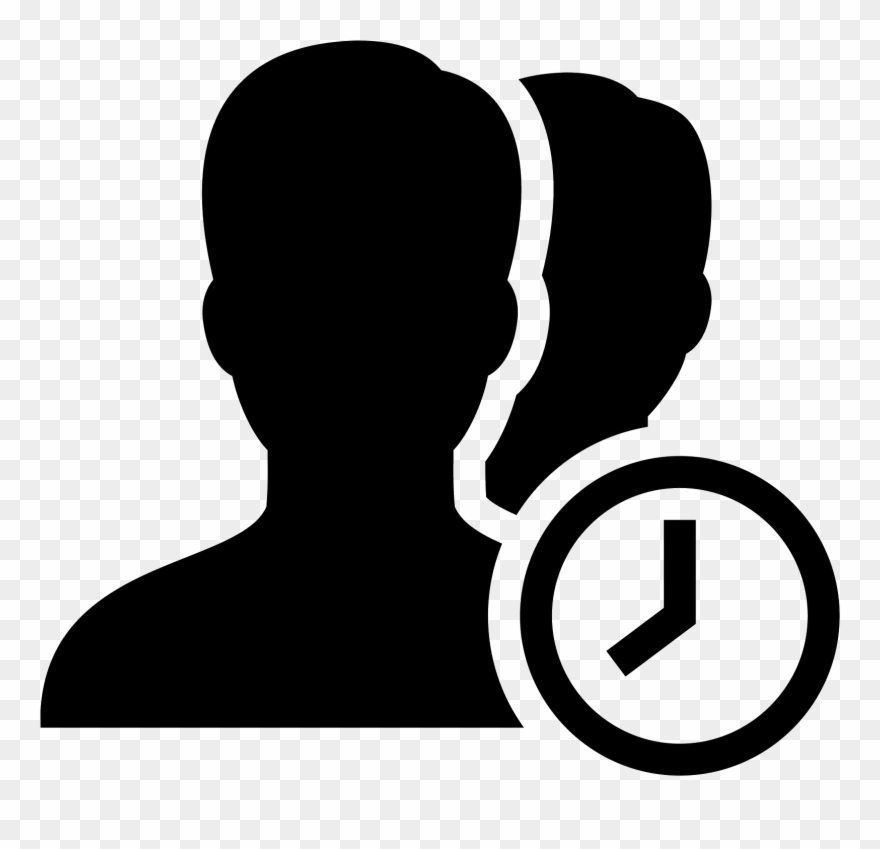 Appointment Scheduling Filled Icon - Silhouette Clipart