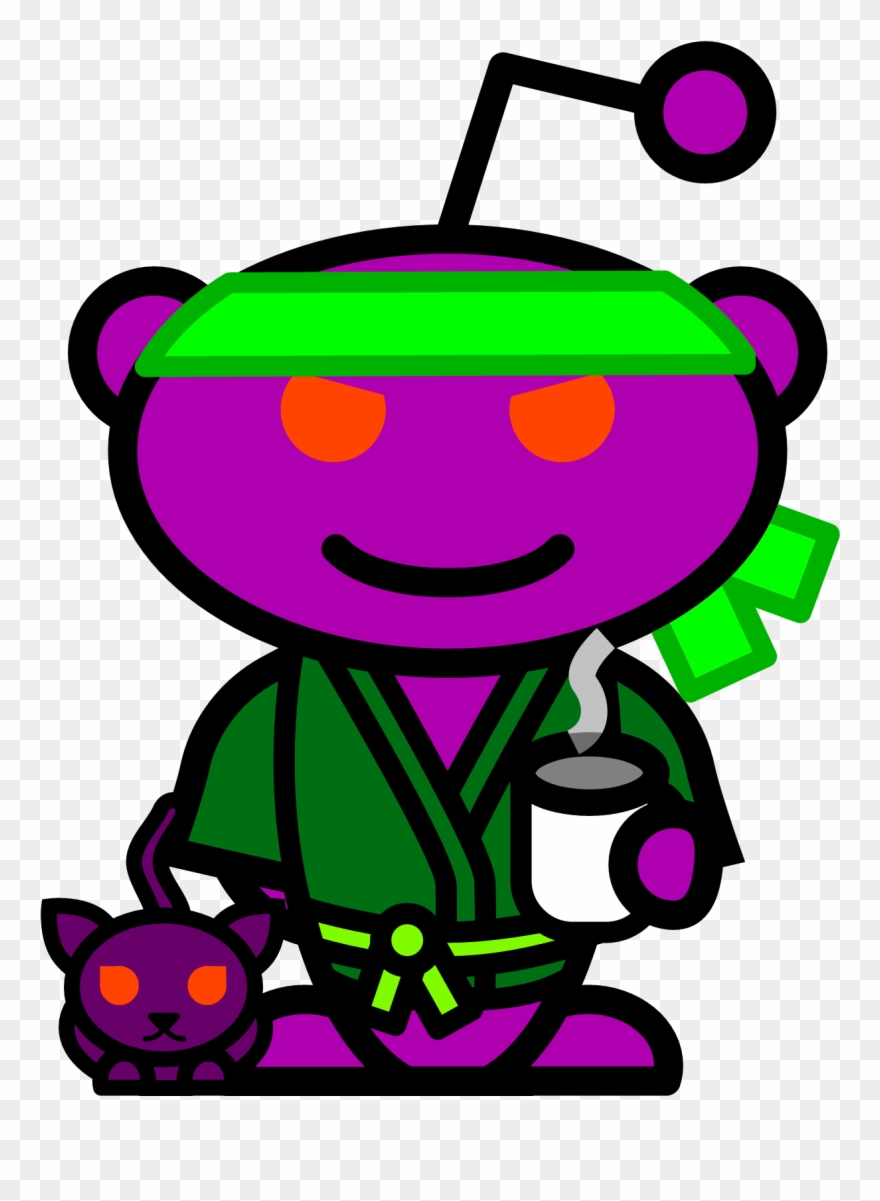 My Snoovatar Is A Purple Robot Ninja - Fortnite Drawing Gingerbread Clipart