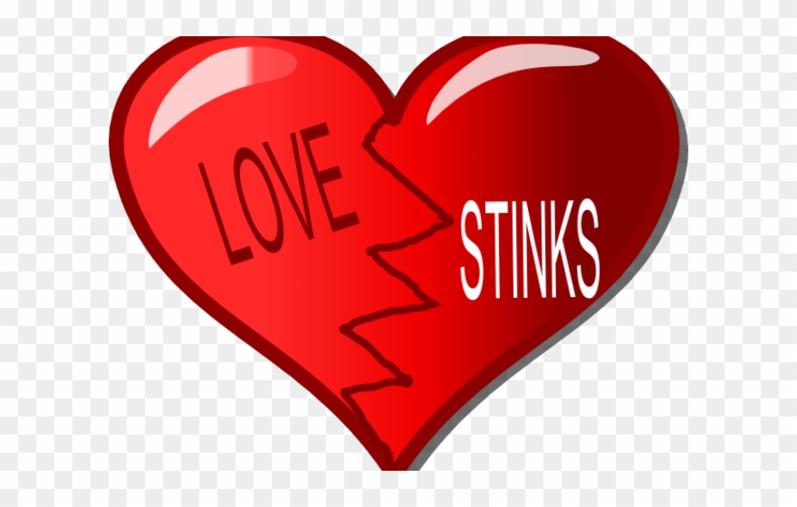 Broken Heart Clipart Transparent Background - Heart - Png Download
