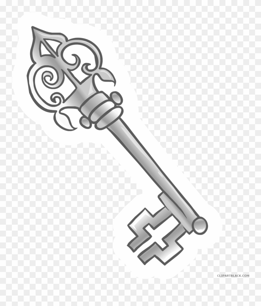 Key Clipart Black And White - Transparent Background Key Clipart - Png Download