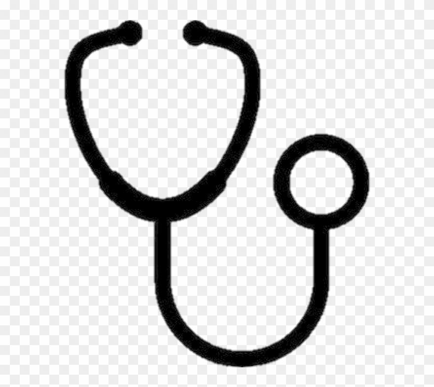 Logo Steth - Stethoscope Silhouette Png Clipart