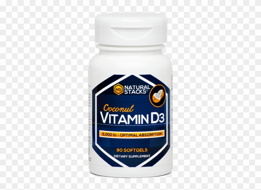 Buy Vitamin D3 5,000iu With Organic Coconut Oil Capsule - Natural Stacks Vitamin C Clipart