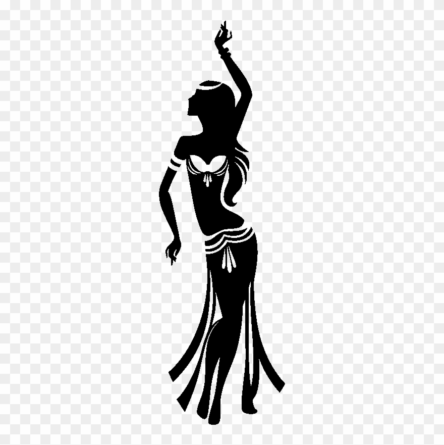 Sticker Danse Orientale Ambiance Sticker Si 0639 - Belly Dancing Silhouette Clipart