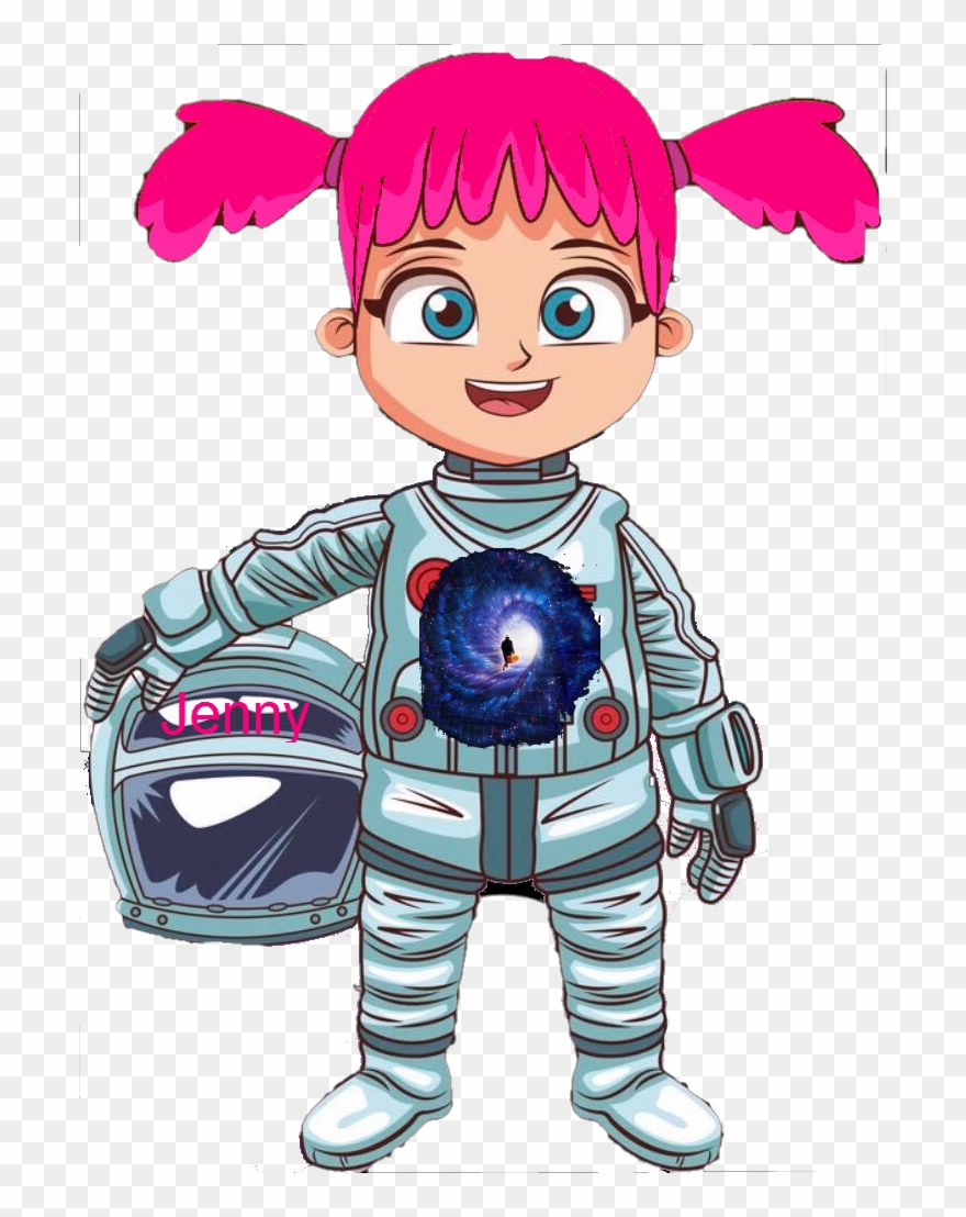 The Storyville Adventure - Astronaut Cartoon Girl Clipart