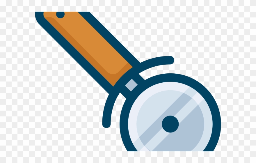 Pizza Clipart Wheel - Pizza Cutter Wheel Clip Art - Png Download