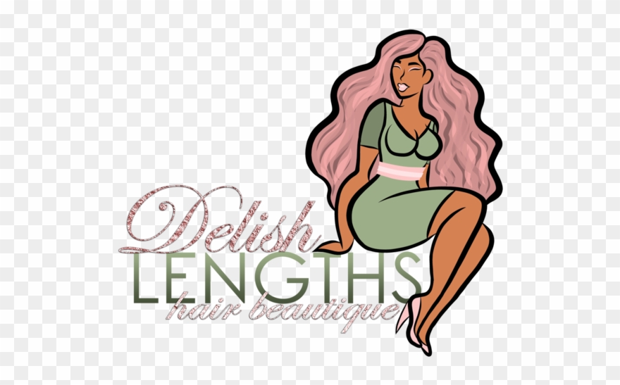 Delish Lengths Hair Beautique - Illustration Clipart