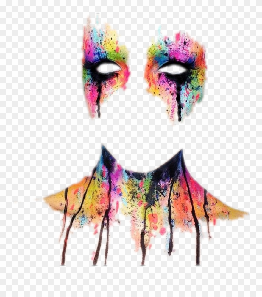 Makeup Sticker - Halloween Makeup Fantasy Clipart