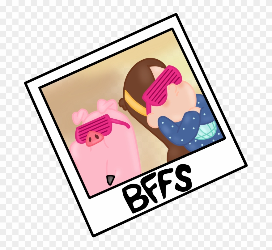 Mabel And Waddles By Eclipse340 - Stickers Tumblr Bff - Png Download