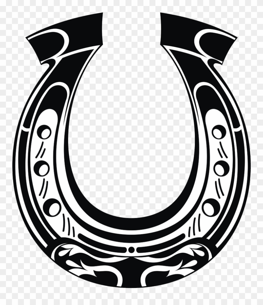 Drawn Horseshoe Transparent Background - Horseshoe Clipart Transparent Background - Png Download