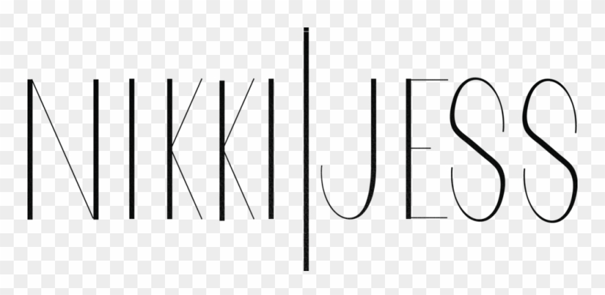 Nikki & Jess Logo Full Black Transparent Clipart