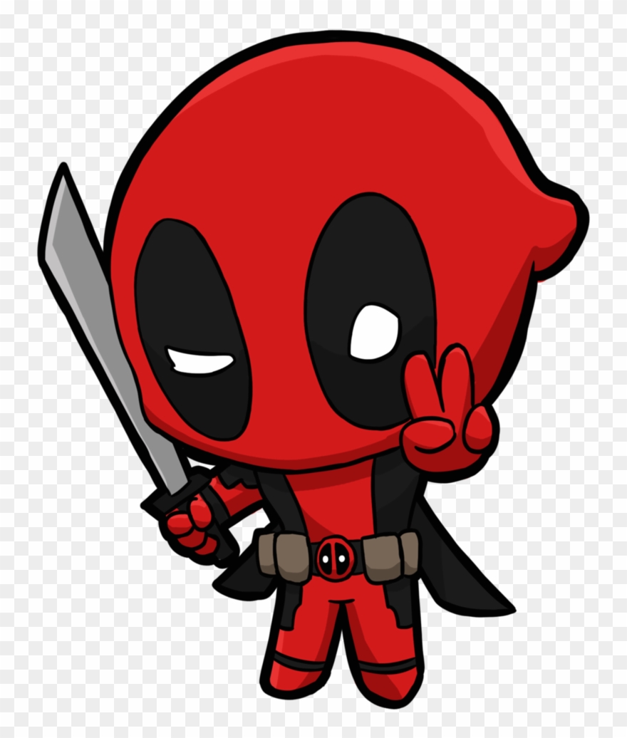 Gina Clip Deadpool - Deadpool Chibi Png Transparent Png