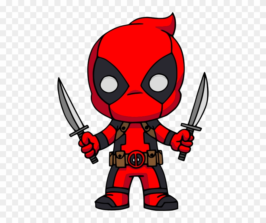 Movies, Personal Use, Deadpool, - Chibi Deadpool Clipart