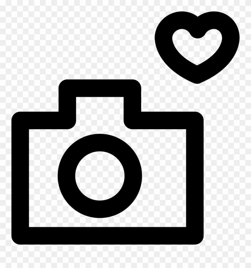 Png File Svg - Icon Camera Love Png Clipart